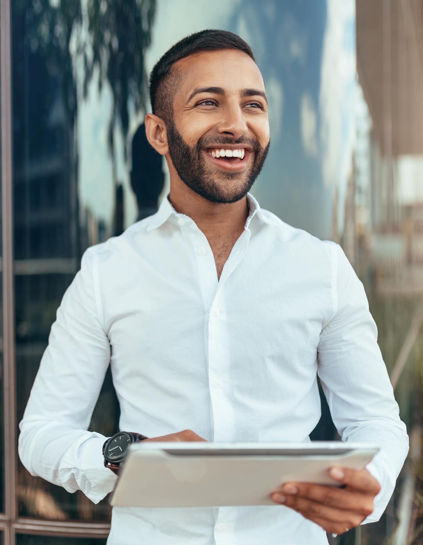 front office manager accueil un client